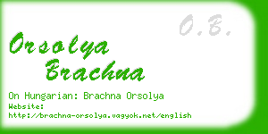 orsolya brachna business card